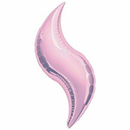 GOLDENGIFTS 4 in. Pastel Pink Heart - Inflated Foil Flat Balloon - Pink - 4 in. GO3581769